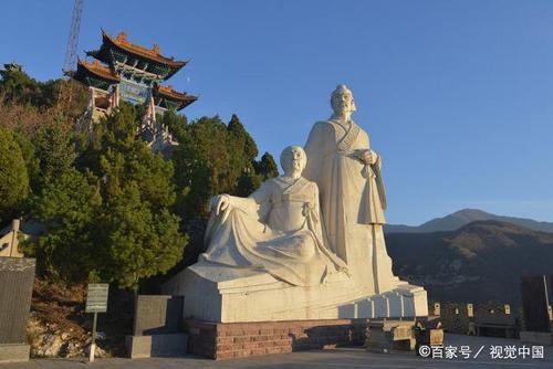 绵山介子推母子塑像