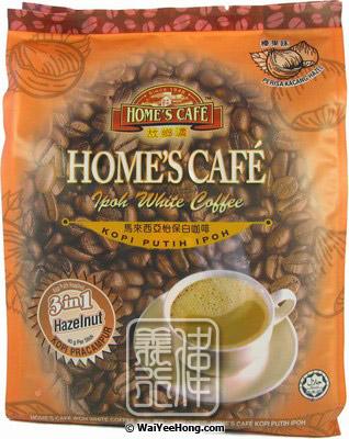 home"s cafe ipoh 3 in 1 white coffee drink (hazelnut) (15 sticks