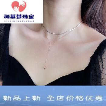 流苏蛇骨项链女短锁骨链网红颈链个性潮气质钛钢2065蛇骨圆球双层项链