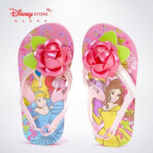 经典米妮公主系列儿童拖鞋夏季夹脚人字拖女童 迪士尼
