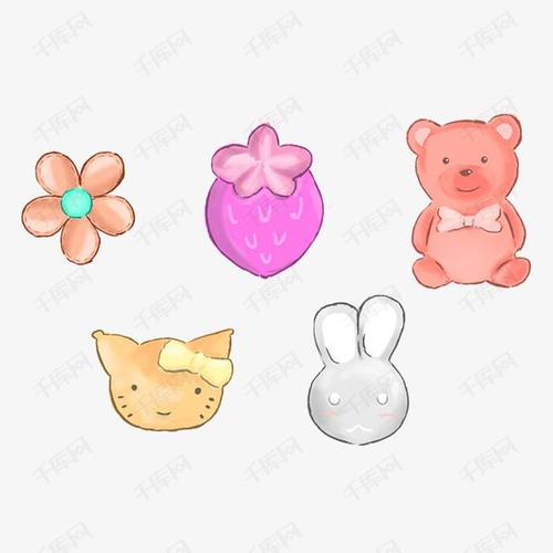 手绘小图案装饰素材