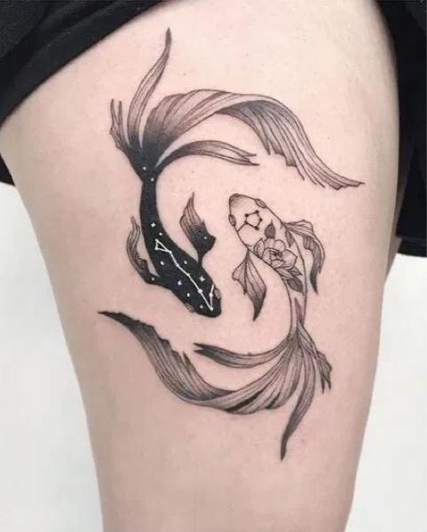 推荐几款小鱼纹身 小清新风格 水彩纹身风格_纹身_水彩_小清新_小清新