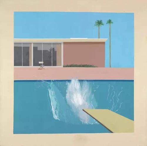 《大水花abigger splash》(1967)大卫·霍克尼(david hockney)