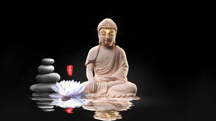 释迦摩尼如来佛祖菩萨佛教动态背景4_1920x1080_高清