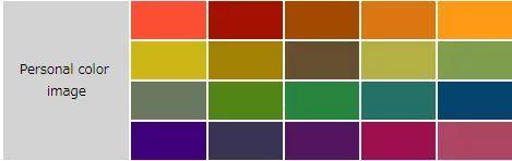 秋季型人色彩搭配原则颜色要温暖浓郁,基调是暖色系中的沉稳色调.