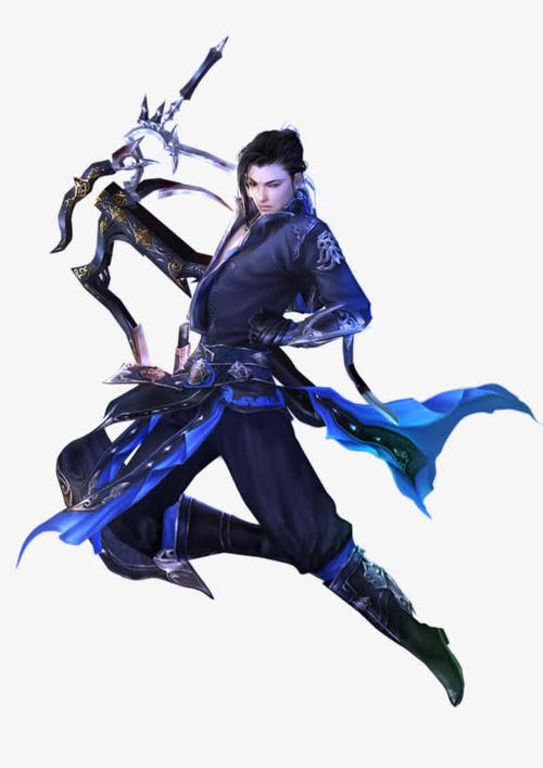 手绘古装美男子png素材免抠素材免费下载_觅元素51su.