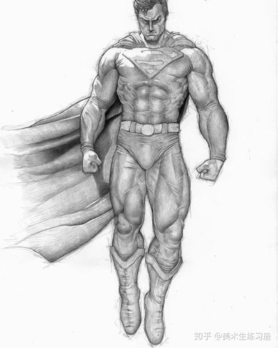 efrain malo的线性超人速写,肌肉感爆棚