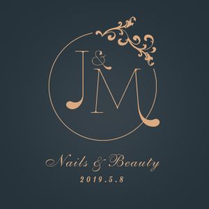 原创logo设计店标水印婚礼logo头像皮肤管理美甲睫化妆品签名1991