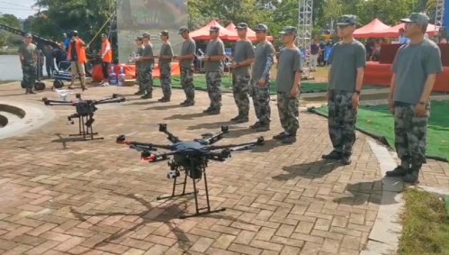 视频|出动无人机群,救援机器人,三水这场演练科技感满分