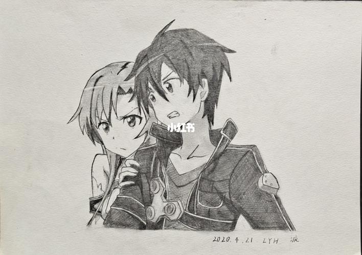 上课不听手绘刀剑神域_手绘_手绘桐人_文化_绘画