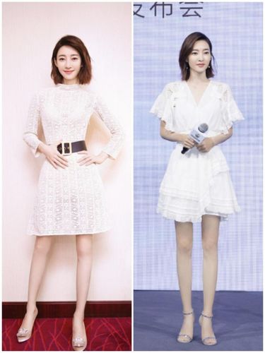 王丽坤的身材真不白给,穿牛仔短裙还挺显嫩,"豆腐腿"太美了