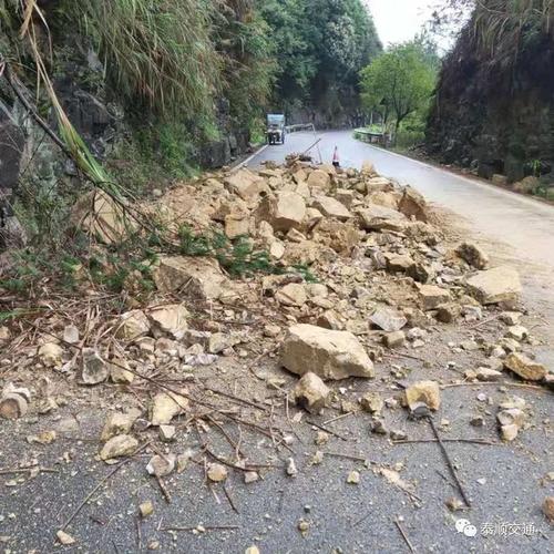 连降暴雨泰顺这些地方山体滑坡