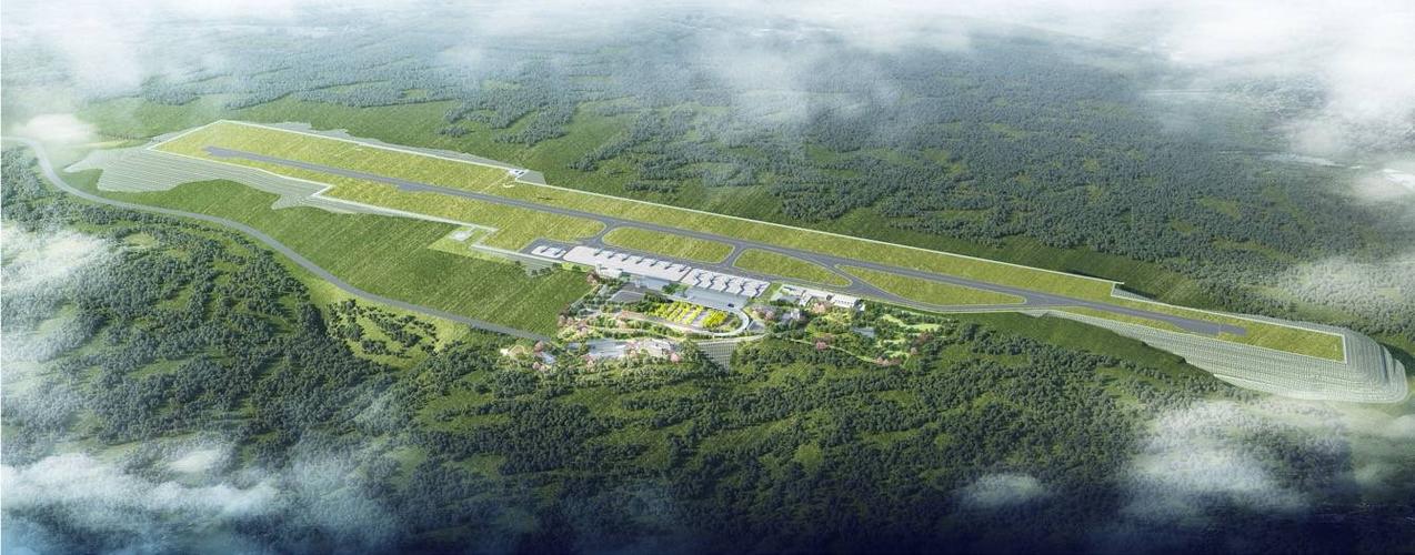 保山腾冲机场跑道延长及附属设施扩建工程效果图