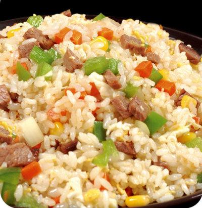 口蘑卷心菜炒饭