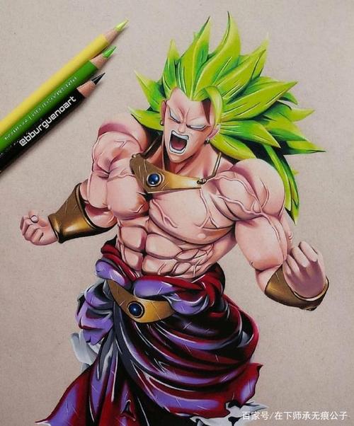 超细腻《龙珠》彩铅,各大反派手绘肖像,非常出彩