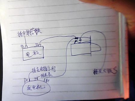 我的柴油汽车电路烧了 怎样重新接 (发电机 起动机 蓄