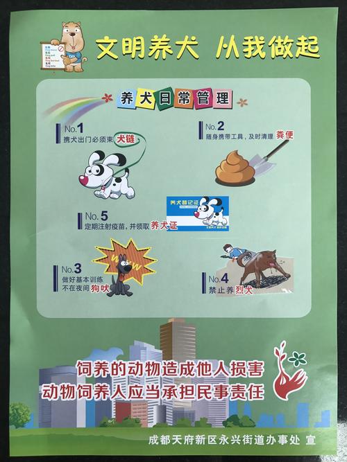 文明养犬宣传资料内容如下