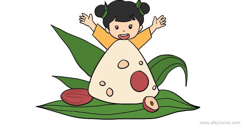 端午节儿童画怎么画端午节简笔画画法