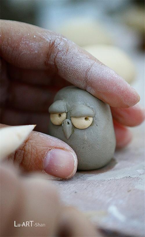 【庐山手工特训营】泥塑猫头鹰的制作教程