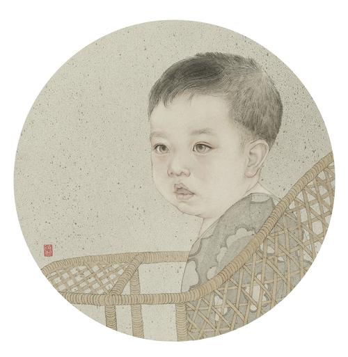 一组儿童肖像系列工笔画 - 原创作品 - 站酷(zcool)