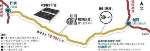 山阳至柞水高速路今年9月下旬开工 2017年底通车