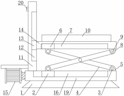 一种万能升降台铣床的自动升降台结构的制作方法