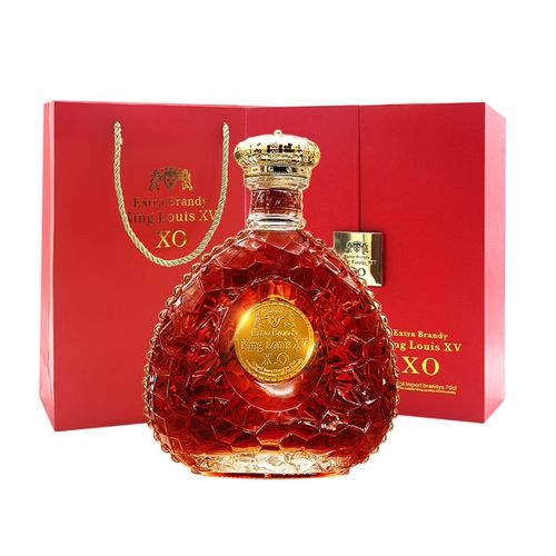 利枫法国进口国王路易十五xo白兰地干邑区洋酒礼盒装700ml