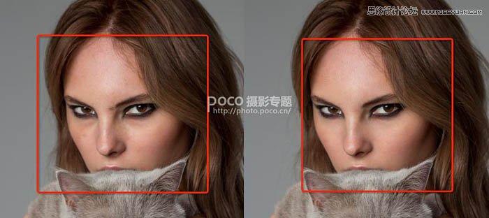 2,接下来就是修瑕疵,面部明显的疤痕,脏点经过修补工具的快速处理后