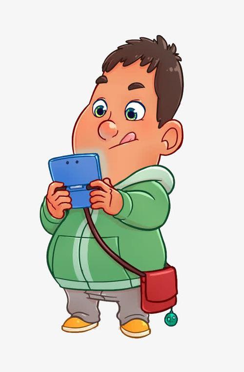 关键词 : 小男孩,可爱,卡通,玩手机