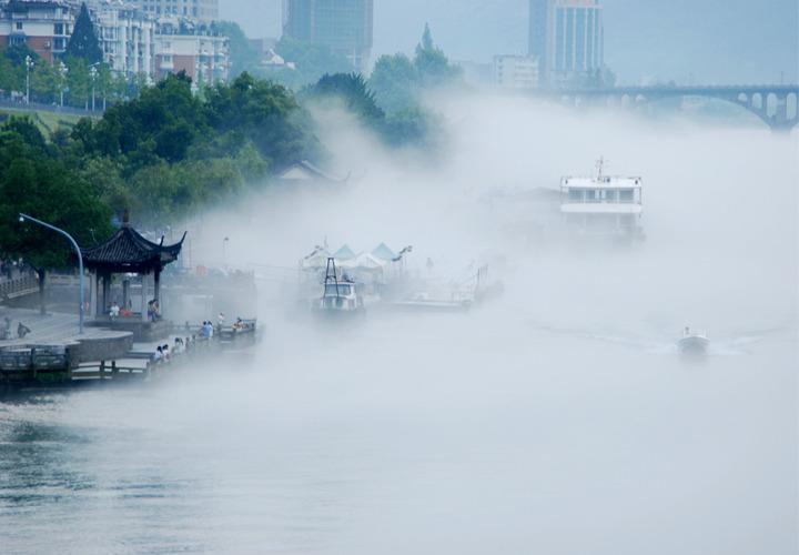 建德新安江 雨后奇雾飘
