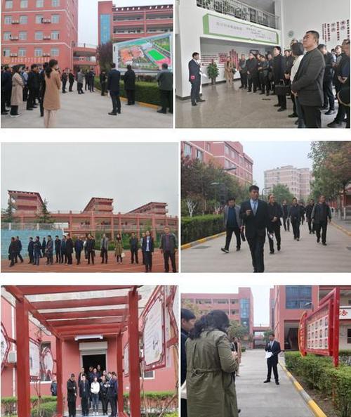 活动中,新福园中学校长何新胜首先从学校概况,办学理念,核心