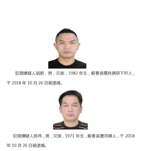 【扫黑除恶】蕲春县公安局公开征集胡朋黑恶犯罪团伙案件线索的公告