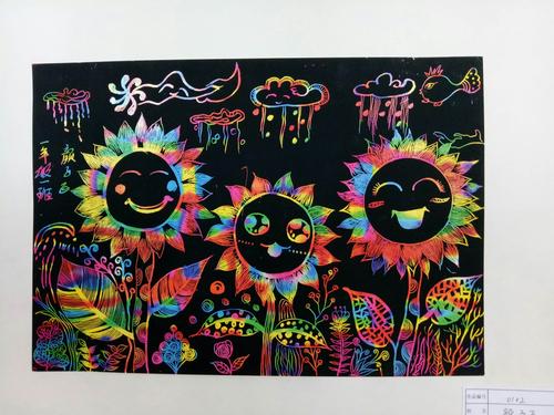 灿烂的年华,别样的节日—人民路小学一年级一班六一儿童节刮画作品展