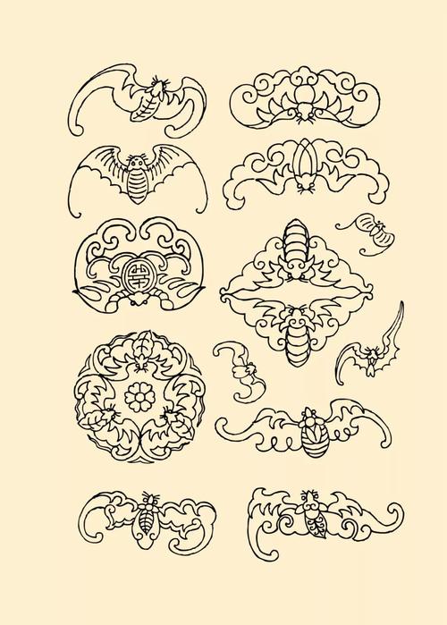 纹样专题这个不能见面的情人节要从一只蝙蝠说起