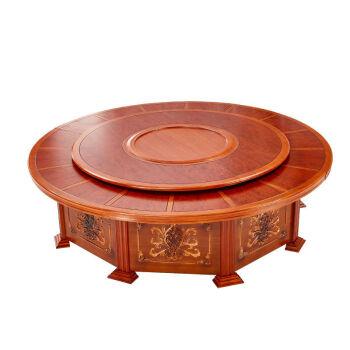 颐庭颐庭null酒店电动餐桌大圆桌椅组合旋转转盘饭店包厢火锅店15人20