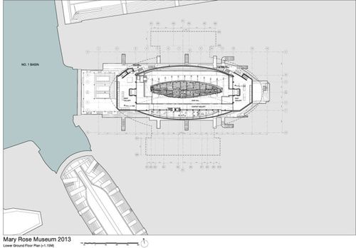 威尔金森艾尔建筑师的玛丽玫瑰号船型博物馆