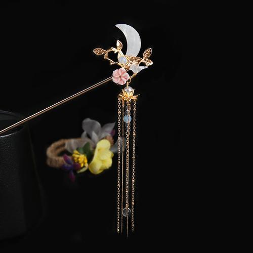 古代汉服头饰流苏发簪古风发饰盘发簪子步摇古装发叉配饰发冠饰品h6号