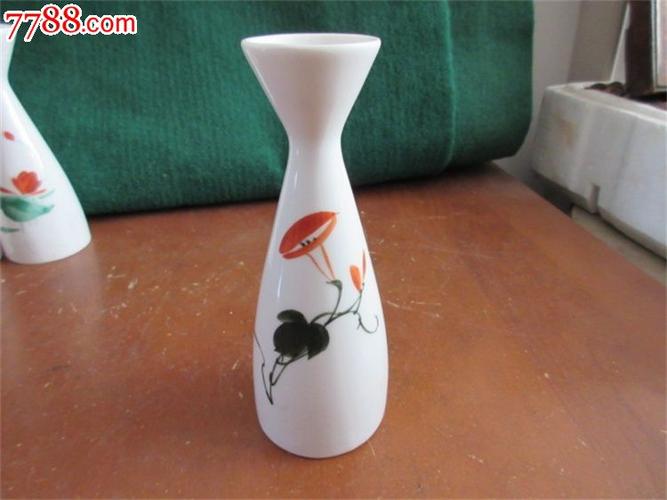 花卉图酒瓶烫酒壶花擦酒文化老酒具包老全品稀少古瓷器瓷片收藏