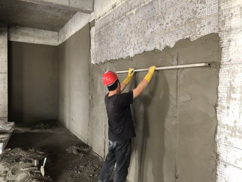 基层墙面甩浆钉网 墙面抹灰施工