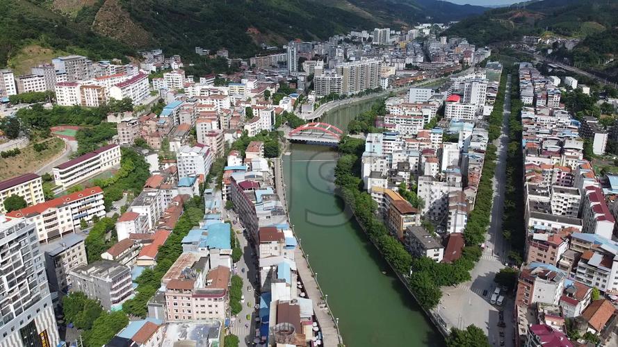 广西白色田林县航拍