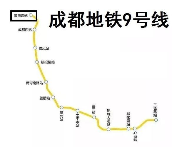 探讨成都地铁9号线成环的难度:终点站黄田坝站的情况较难延伸