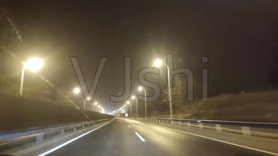 高速公路夜景4k