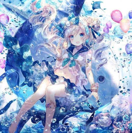 蓝色风格的女生图片 - 堆糖,美图壁纸兴趣社区