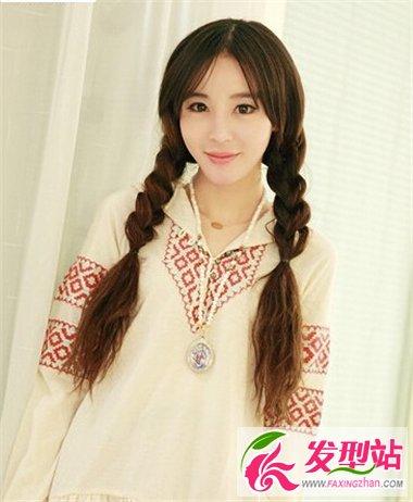 小脸女生的可爱扎发 辫子发型甜美百变