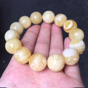 天然白花手串16-18大珠子妖孽纹白蜡白蜜手链圆珠散珠腰珠顶珠