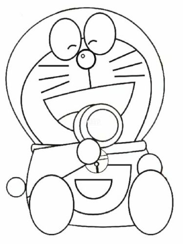 多啦a梦_简笔画_简笔画教程_文化_绘画