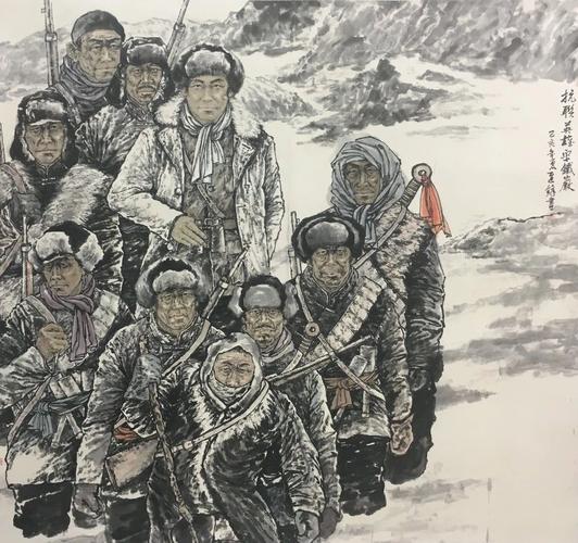 艺术类|绘画专业师生优秀作品展《忆抗联峥嵘岁月》