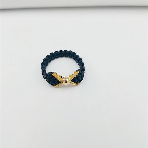 在逃公主戒指女工编织蝴蝶结黄金转运珠diy手小红书抖