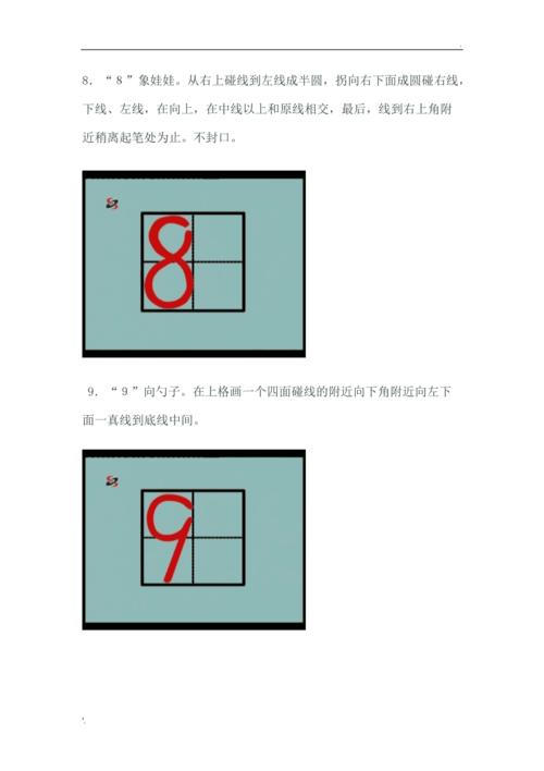数字的正确书写格式