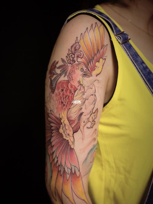 烈火涅槃凤凰/纹身图案分享/成都纹身_纹身_上将刺青艺术体验馆攻略